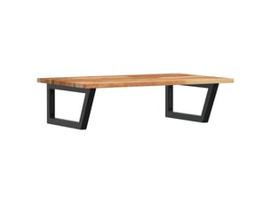 Étagère de vasque | étagère murale acier et bois massif d'acacia shl8030