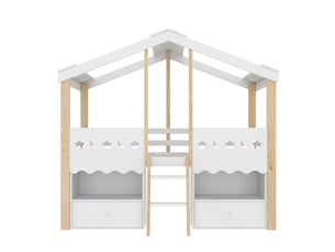 Lit banquette 90x200 cm coloris blanc