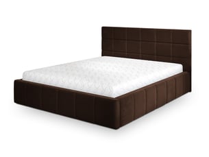 Lit coffre 180x200 cm <strong>MASSENO</strong>  <strong></strong> coloris marron