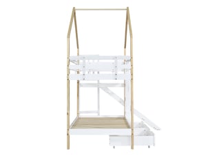 Lit superposé 90x200 cm <strong></strong> <strong></strong> coloris blanc
