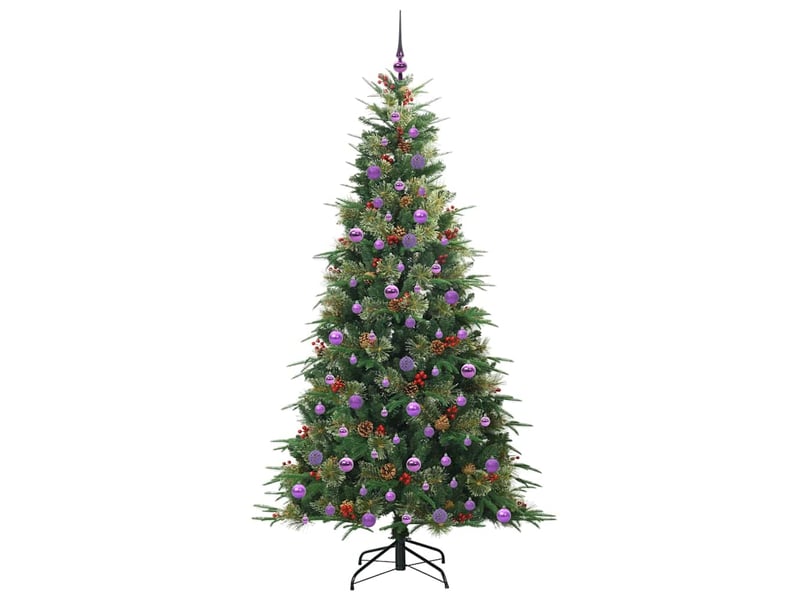 Sapin de noël artificiel, arbre de noël à branches articulées vert 210 cm shl1088 - Conforama D