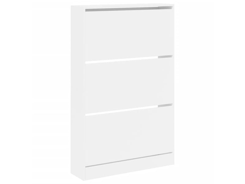 Meuble à chaussure | armoire à chaussures blanc 80x21x125,5 cm bois d'ingénierie  - Conforama D