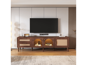 Meuble tv coloris marron 180 cm <strong>PEXCHO</strong> <strong></strong>