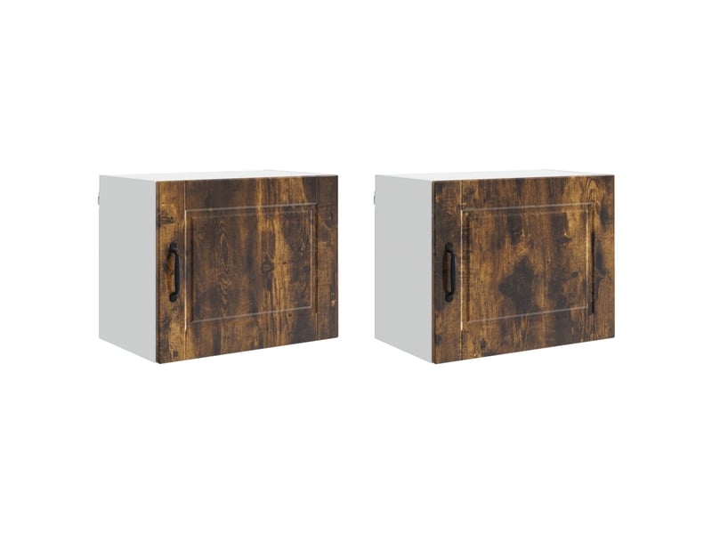 Meuble mural de cuisine | armoire de cuisine 2 pcs chêne fumé bois d'ingénierie shl7551  - Conforama A