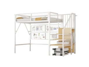 Lit simple 90x200 cm    coloris blanc