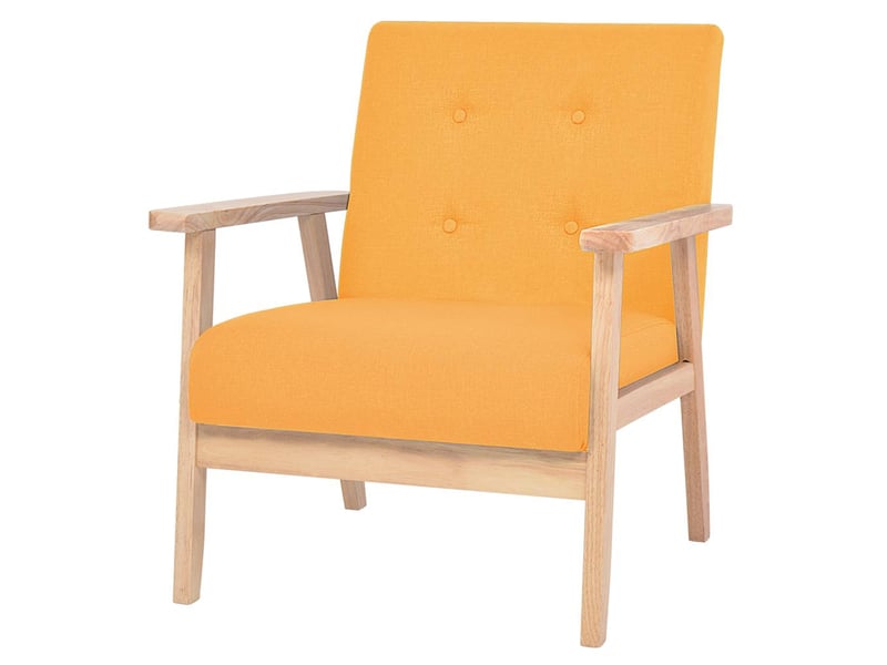  Ensemble de canapé 2 pcs tissu jaune shl94276  - Conforama D