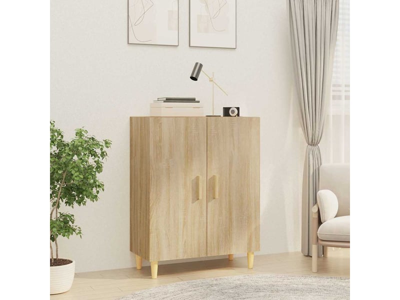  Buffet - bahut - meuble de rangement chêne sonoma 70x34x90 cm bois d'ingénierie  - Conforama B
