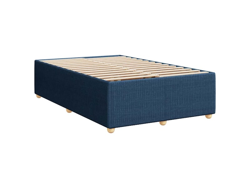  Lit double- lit adulte -  cadre de lit sans matelas bleu 120x190 cm tissu  - Conforama B