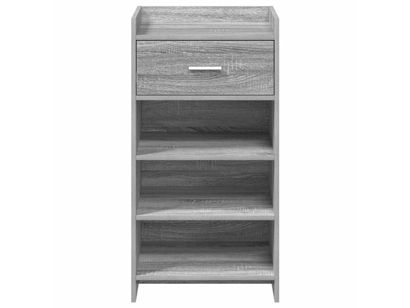  Meuble à chaussure, cabinet à chaussures avec tiroir sonoma gris 48x36x92 cm  - Conforama E