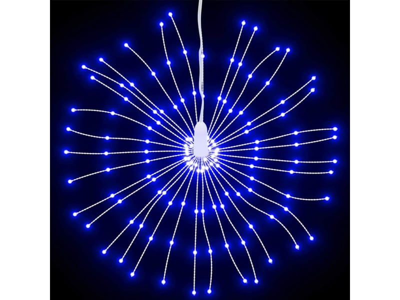  Étoile rayonnante de noël 140 led 4 pcs bleu 17 cm  - Conforama D