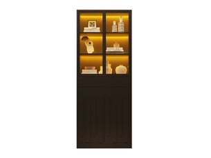 Vitrine coloris noir <strong>DESMIU</strong> <strong></strong> - 70 cmx180 cm