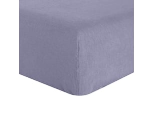 Drap housse 180x200 +30 cm en lin français - lin lavé mineral