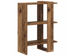 Étagère 2 niveaux, étagère de rangement 52 x 25 x 71,5 cm bois d'ingénierie shl8756