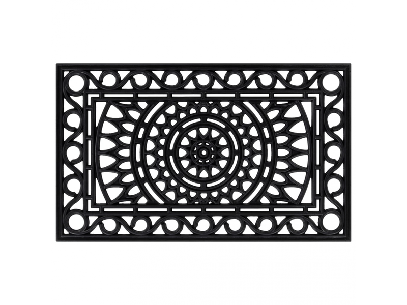  Paillasson rectangulaire 45x75 cm caoutchouc - comfortxl 155660 - Conforama A
