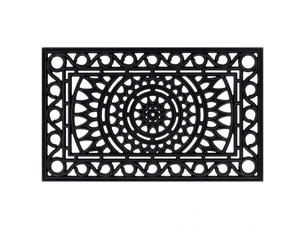 Paillasson rectangulaire 45x75 cm caoutchouc - comfortxl