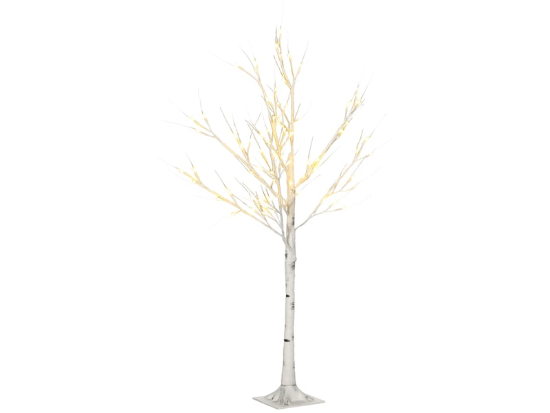  Arbre lumineux led - décoration lumineuse blanc chaud - 72 leds - usage intérieur - 120 cm - décoration de noël chambre maison blanc  - Conforama B