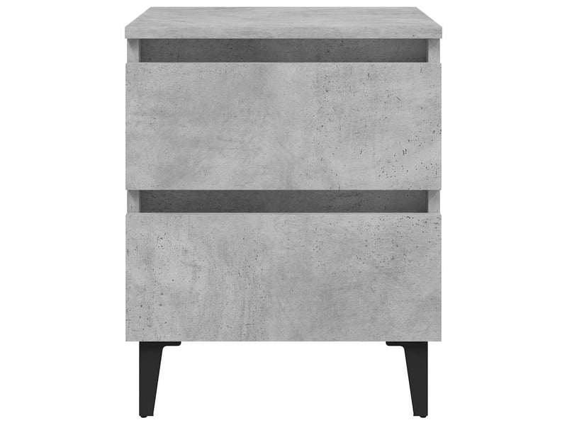  Lot de 2 tables de chevet - cabinet de chevet - table de nuit gris béton 40x35x50 cm bois d'ingénierie  - Conforama C