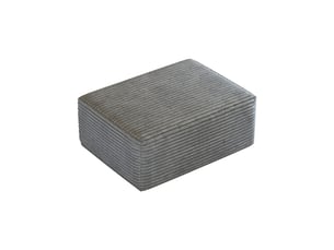 Canapé droit fixe <strong></strong> <strong></strong> 2 places Velours côtelé gris
