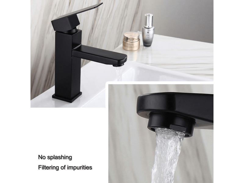 Robinet de salle de bain noir, robinet d'eau chaude et froide, robinet de salle de bain, robinet de salle de bain, robinet d'évier - Conforama D