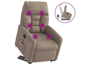 Fauteuil fixe Tissu taupe