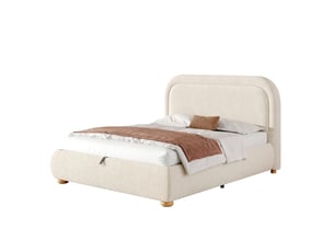 Lit coffre 140x190 cm <strong></strong>  <strong></strong> coloris beige