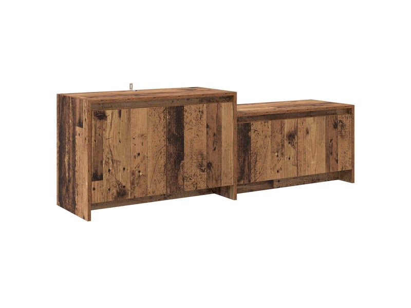 Meuble tv, banc tv 147x35x50 cm bois ancien bois d'ingénierie  - Conforama A
