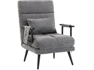 Fauteuil convertible   Tissu gris