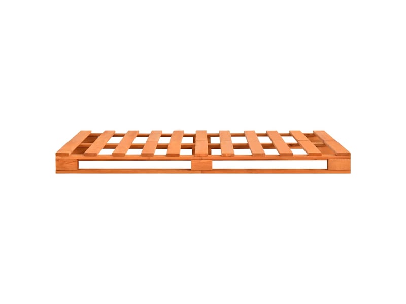  Lit double- lit adulte -  cadre de lit de palette sans matelas 140x200 cm bois massif  - Conforama C