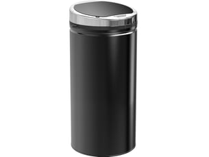 Poubelle automatique 30,5x30,5x68 cm – noire – capteur infrarouge, couvercle sans contact, capacité 42 l