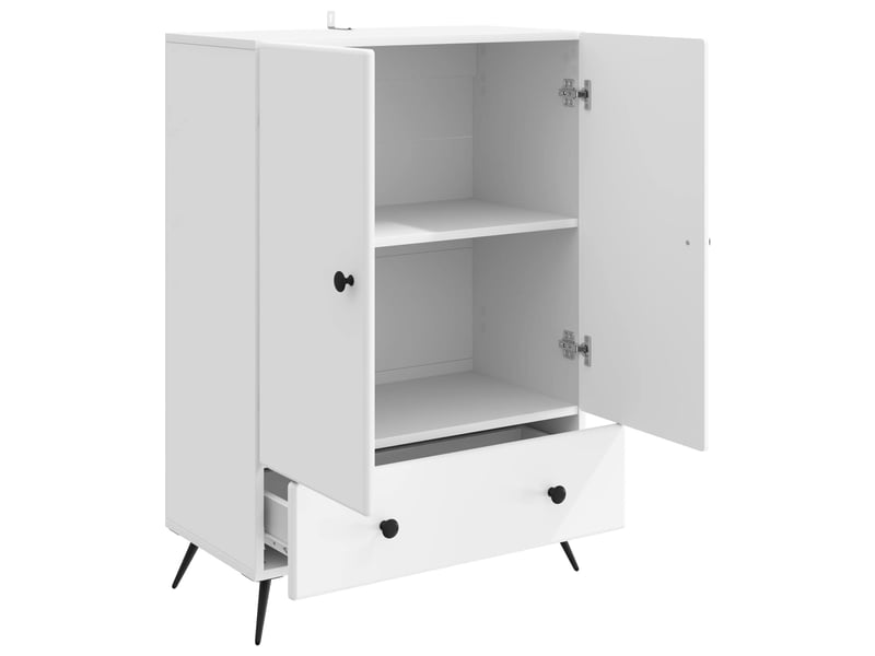  Buffet - bahut - meuble de rangement blanc 66 x 34,5 x 95 cm bois d'ingénierie  - Conforama D