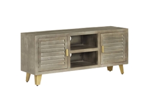 Meuble tv coloris gris 110 cm <strong></strong> <strong></strong>