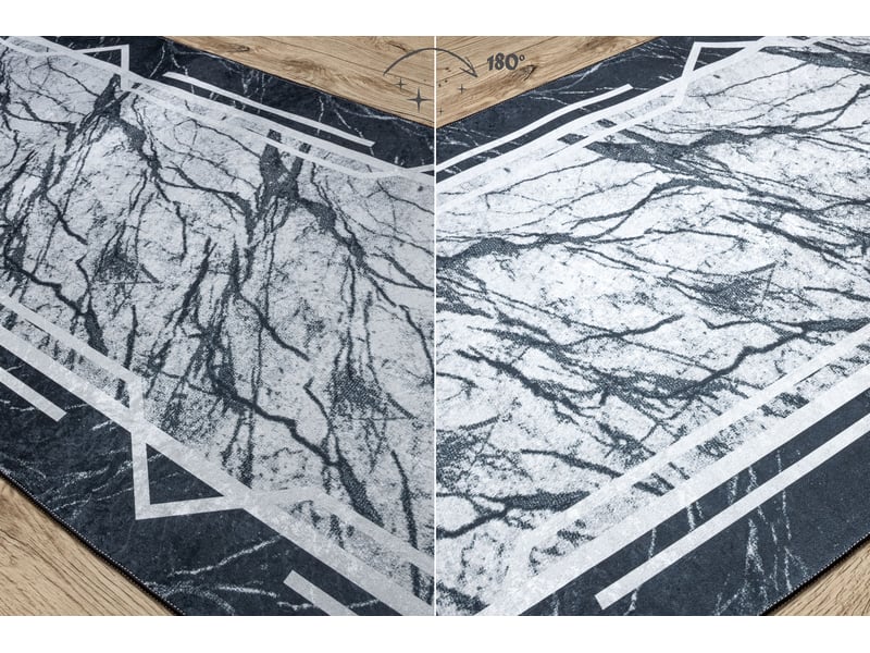  Tapis de couloir antidérapant lotus marmur 60950 marbre gris lavable 120 cm  120x320 cm  - Conforama C