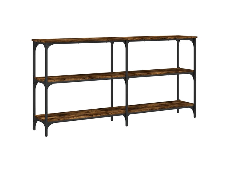  Table de chevet - table console chêne fumé 150x29x75 cm bois d'ingénierie  - Conforama E