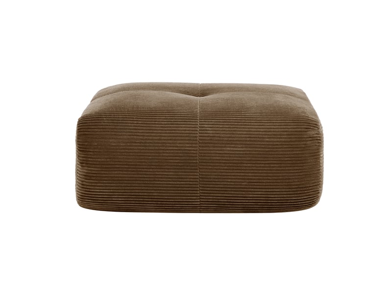  Ottoman en velours côtelé - marron - velours côtelé premium - 9.05 kg - modulaire 92.5x75x40cm - Conforama D