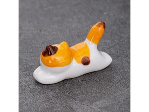 Repose-baguettes chat mignon - 6 pièces porte-cuillère fourchette porte-couteau - porte-baguettes en céramique - outils de cuisine porte-baguettes - multicolour