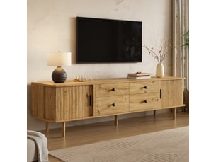 Lit adulte coloris naturel 165 cm <strong>SWEIKO</strong>  <strong></strong>