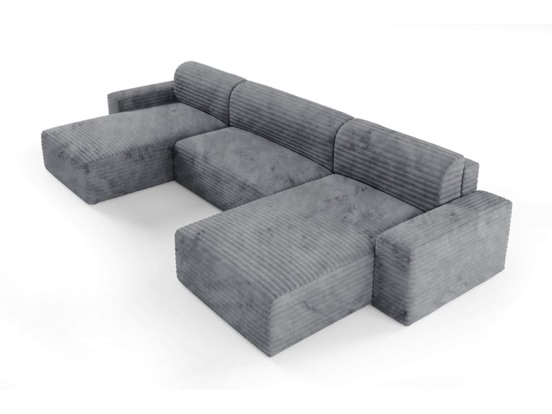  Canapé d’angle coco u avec fonction de couchage couleur : tilia 90  - Conforama D