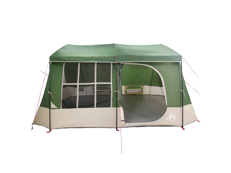  Tente de camping, tente familiale avec auvent imperméable 9 personne vert  - Conforama D