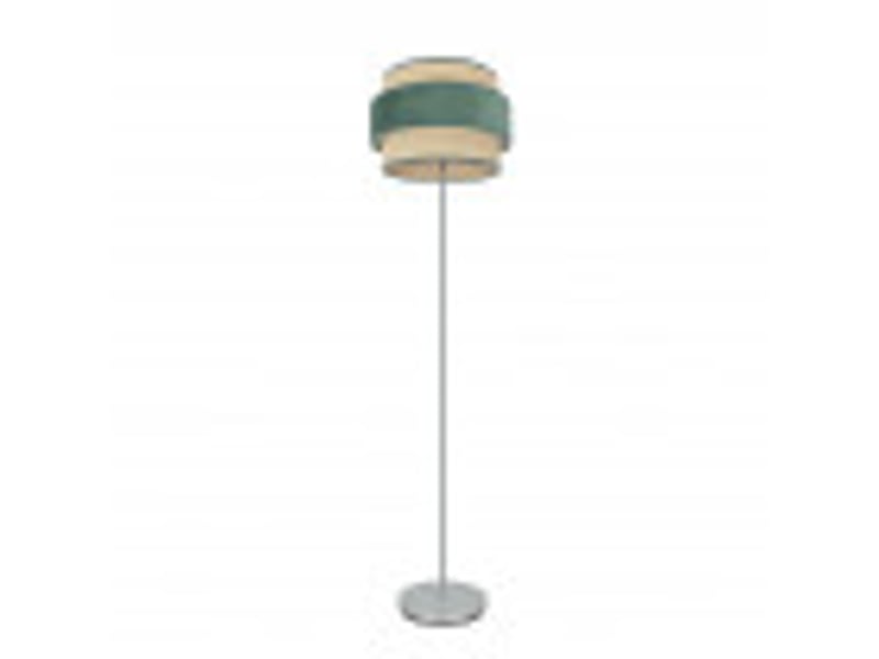  Fabrilamp reyes lampadaire textile naturel et vert, 1 x e27, h 160 cm, ø 40 cm 177441006 - Conforama B