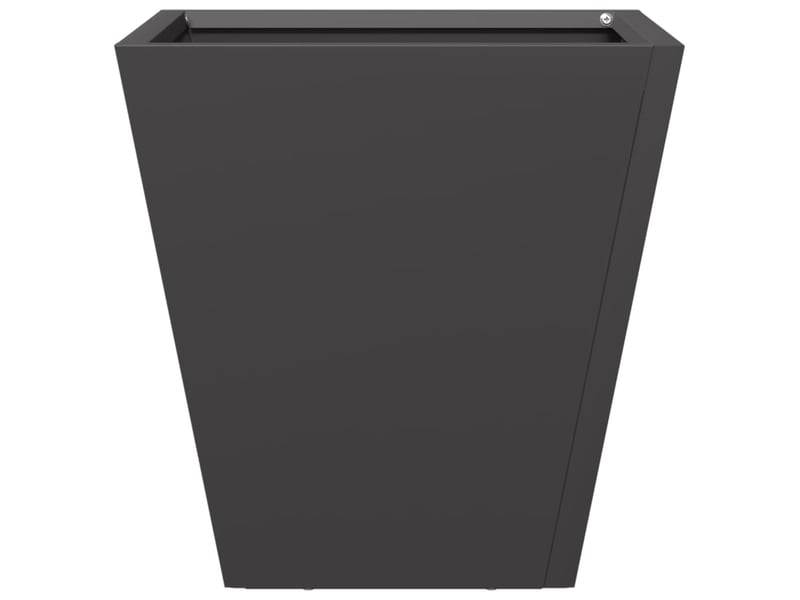  Jardinière - bac à fleurs noir 30x30x30 cm acier  - Conforama D