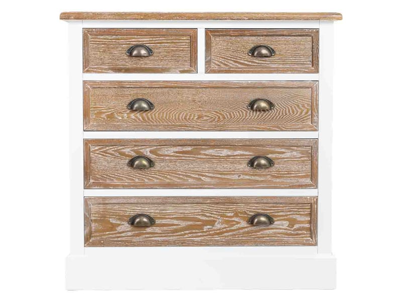  Commode en bois marron 80x40x80,5 cm h  - Conforama B