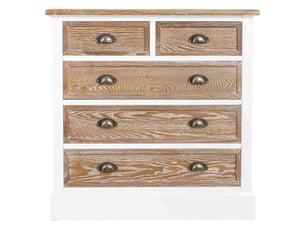 Commode en bois marron 80x40x80,5 cm h