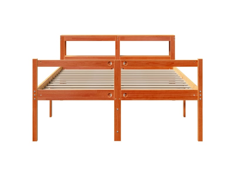  Lit double- lit adulte -  cadre de lit et tête de lit sans matelas  marron 150x200 cm  - Conforama C