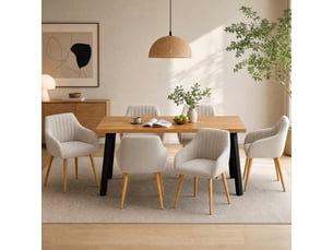 Ensemble table rectangulaire  6 chaise(s)  <strong>GOEURVANT</strong> <strong></strong> 