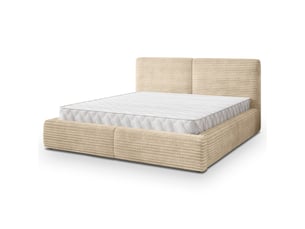 Lit coffre 140x200 cm MASSENO   coloris beige