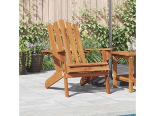 Chaise de jardin | chaise d'extérieur adirondack bois d'acacia massif