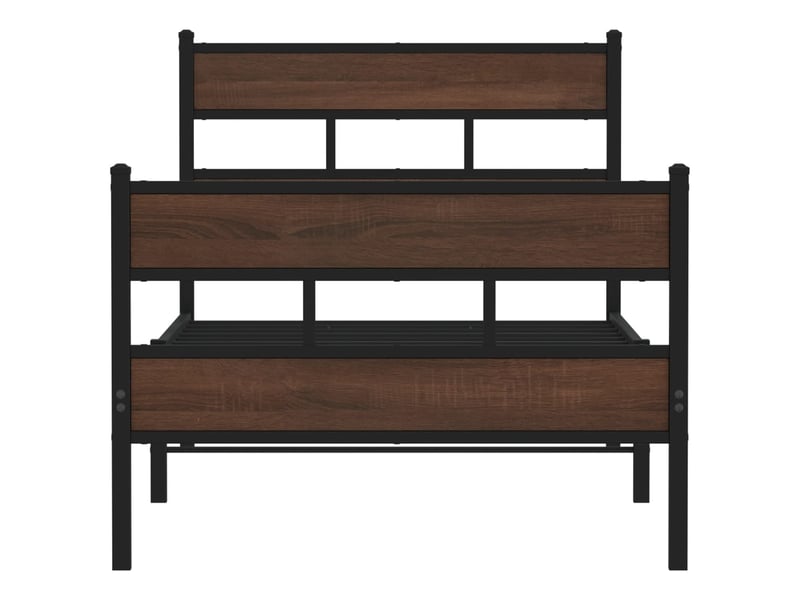  Lit simple- lit adulte -  cadre de lit sans matelas avec tête de lit et pied de lit  - Conforama C