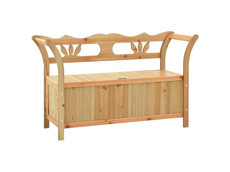  Banc d'entrée, banc d'intérieur 107x45x75,5 cm bois de sapin solide  - Conforama A
