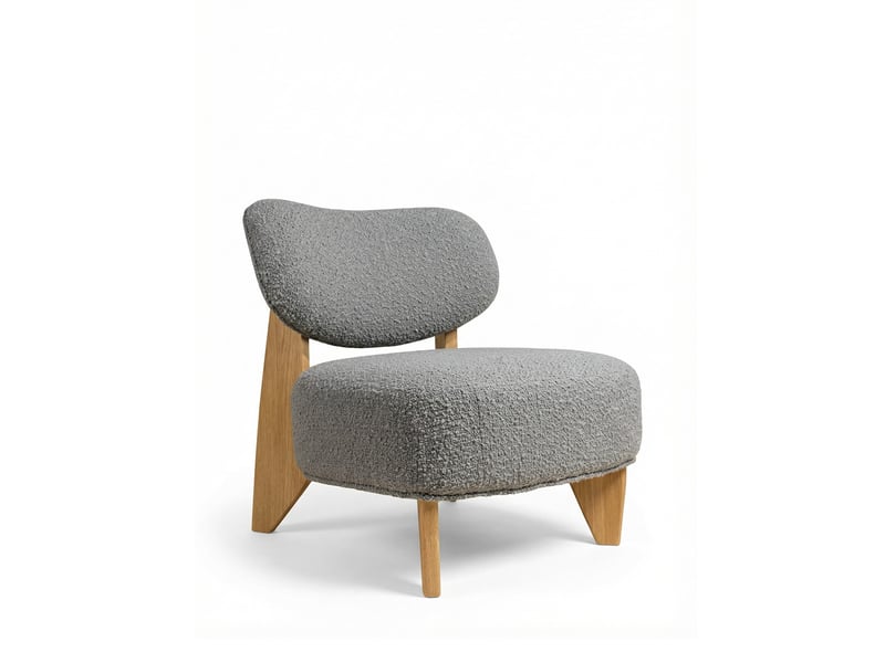  Fauteuil como gris clair - laine bouclée 3CA58.AS.1D.09 - Conforama C
