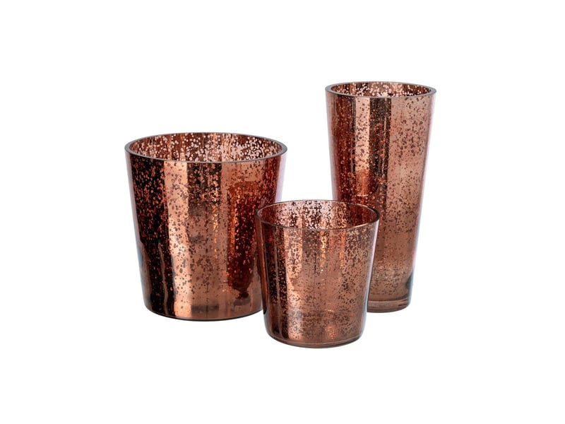  Photophore design en verre ember 16cm marron  - Conforama C